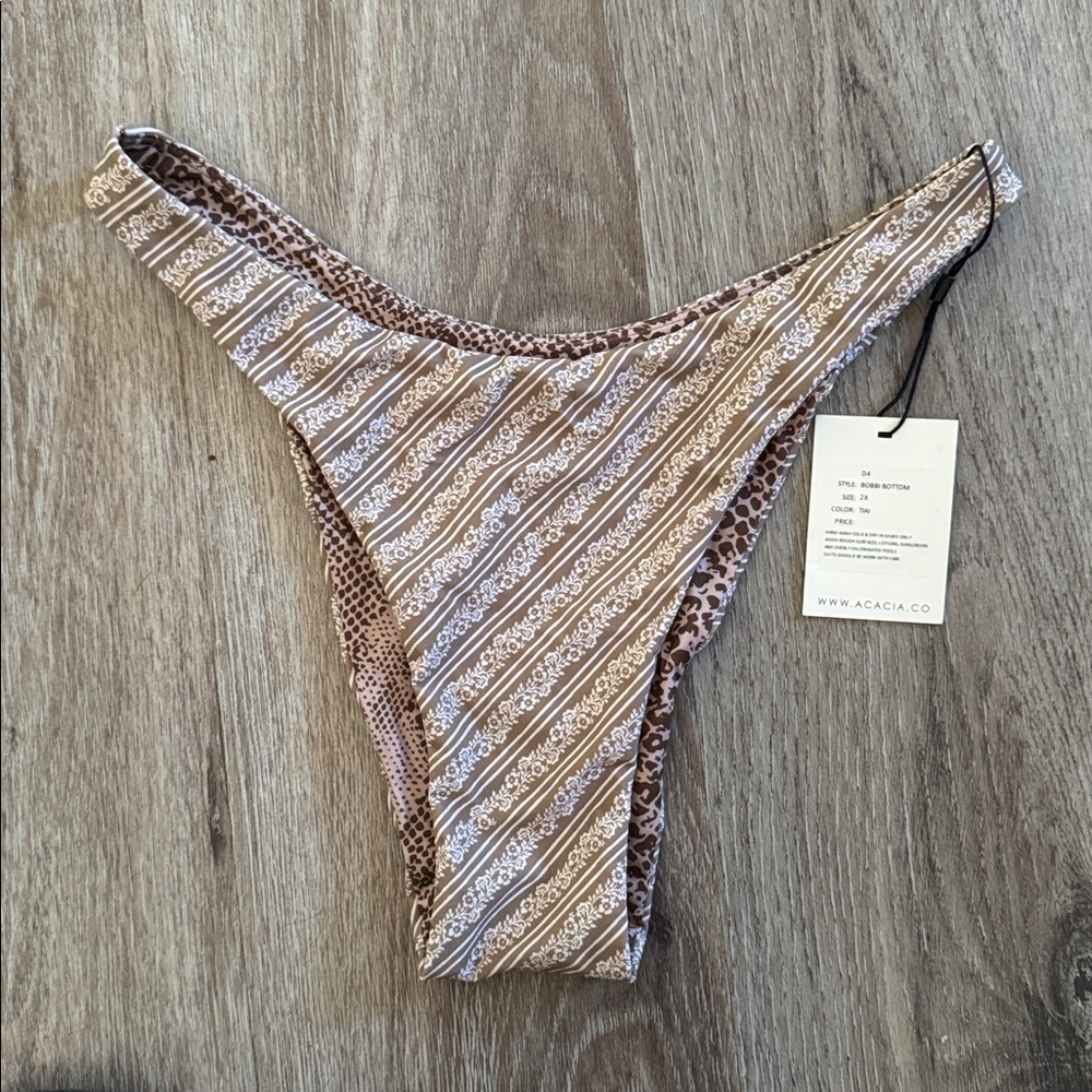 Acacia Swimwear Bobbi Bikini Bottoms in Tiai NWT